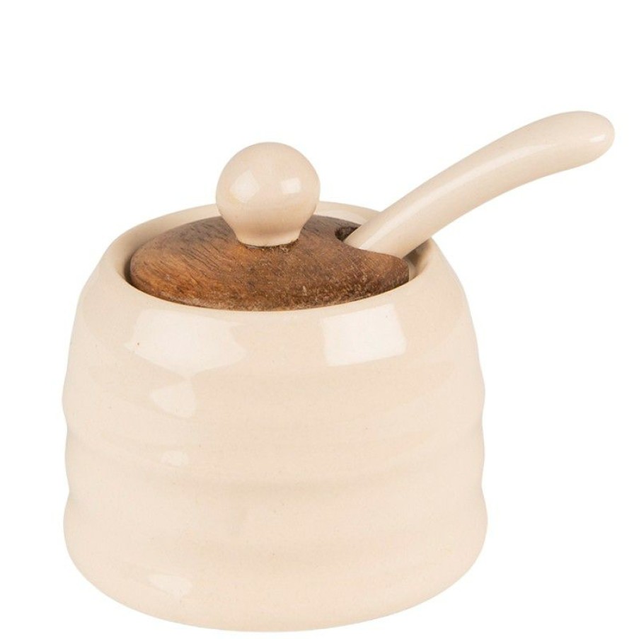 Keuken Clayre & Eef Servetten | Clayre & Eef Voorraadpoto 8X6 Cm Beige Bruin Keramiek